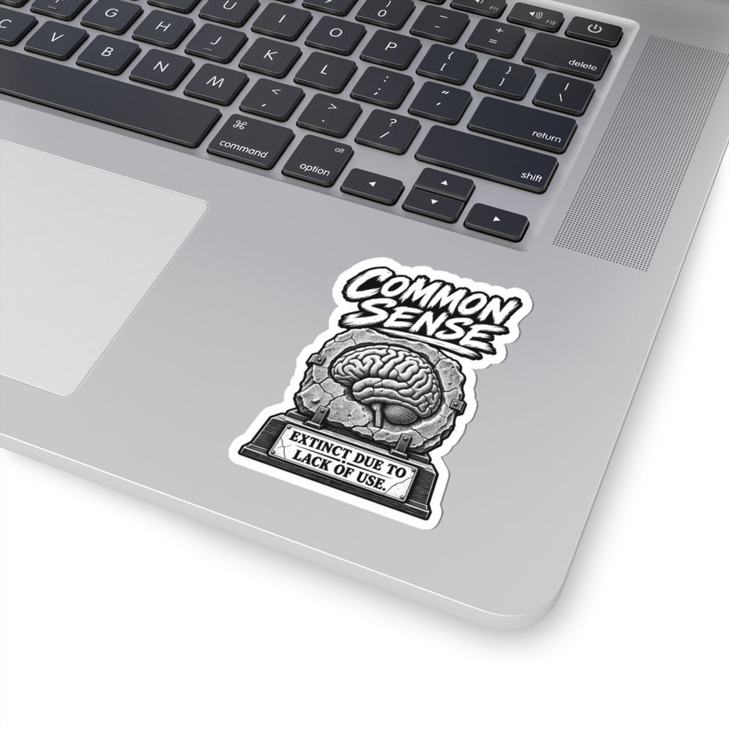 Common Sense Sticker — 'Extinct Due to Lack of Use' Kiss-Cut Vinyl Decal