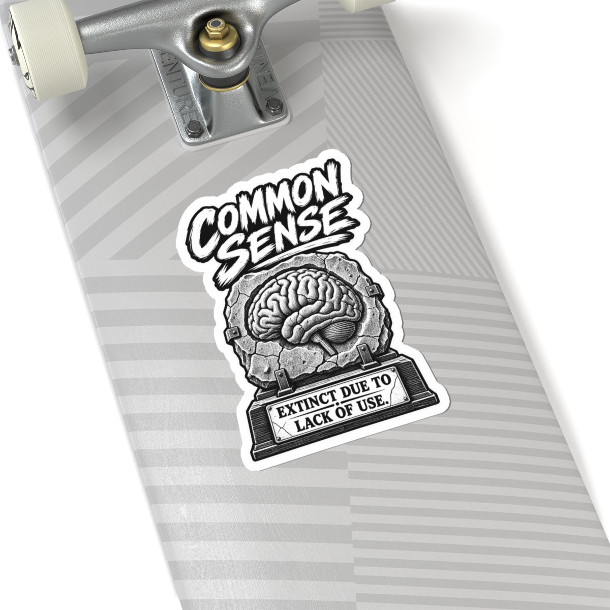 Common Sense Sticker — 'Extinct Due to Lack of Use' Kiss-Cut Vinyl Decal
