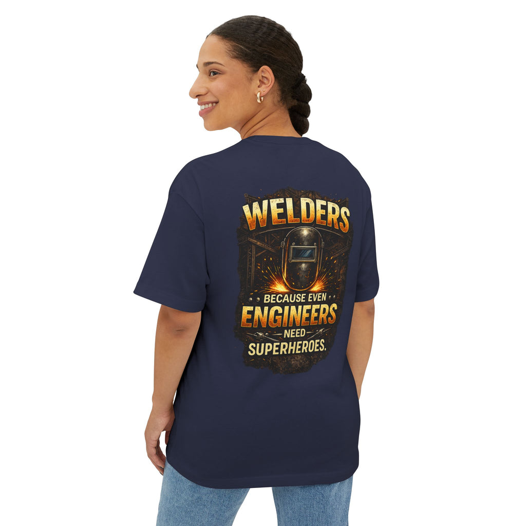 Welding Superhero-Boxy Tee