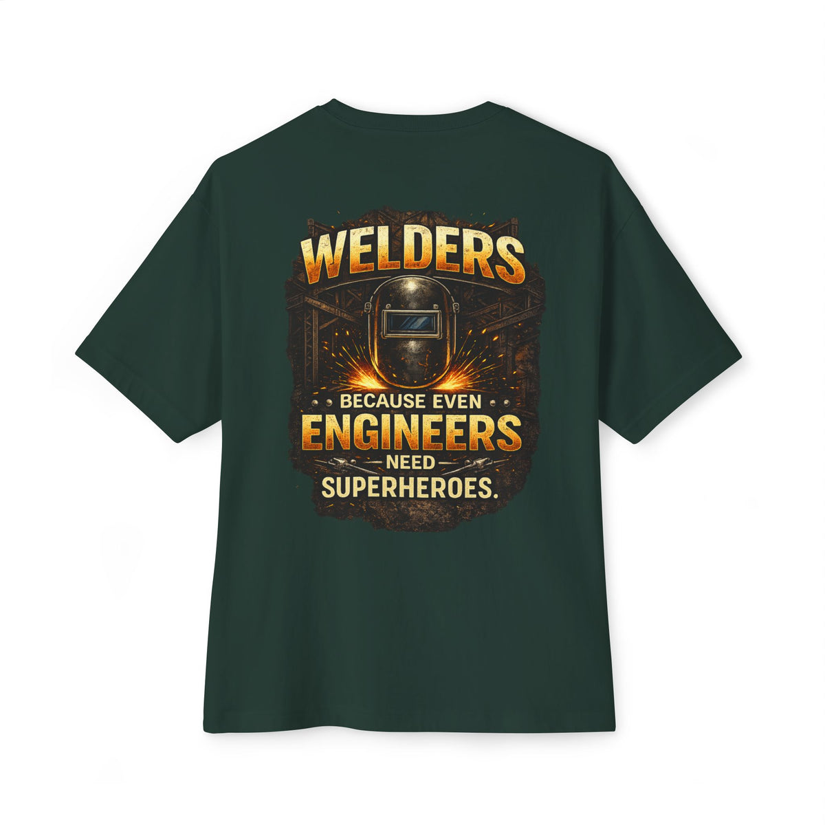 Welding Superhero-Boxy Tee
