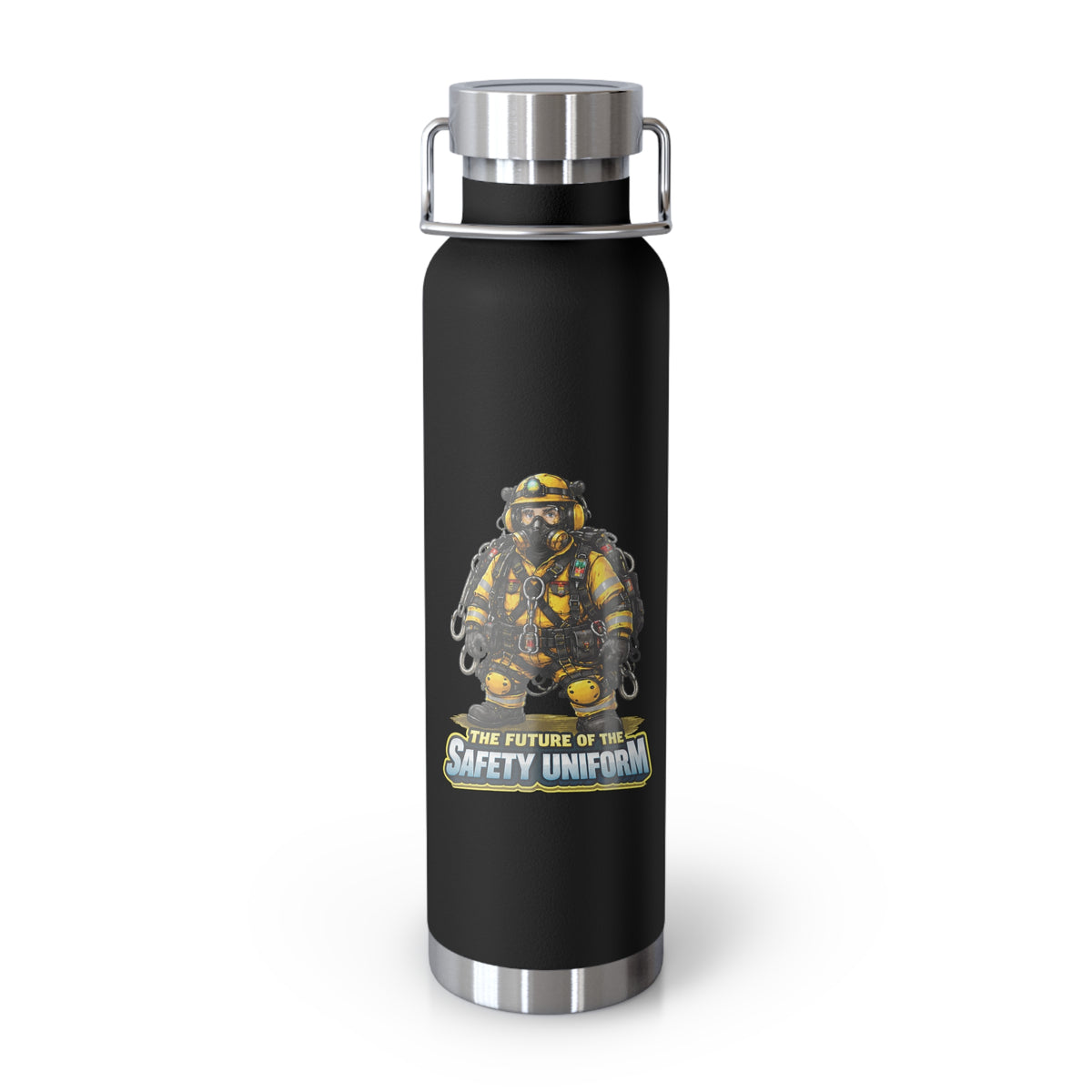 Insulated Water Bottle — "The Future of the Safety Uniform" Firefighter Design (22oz)