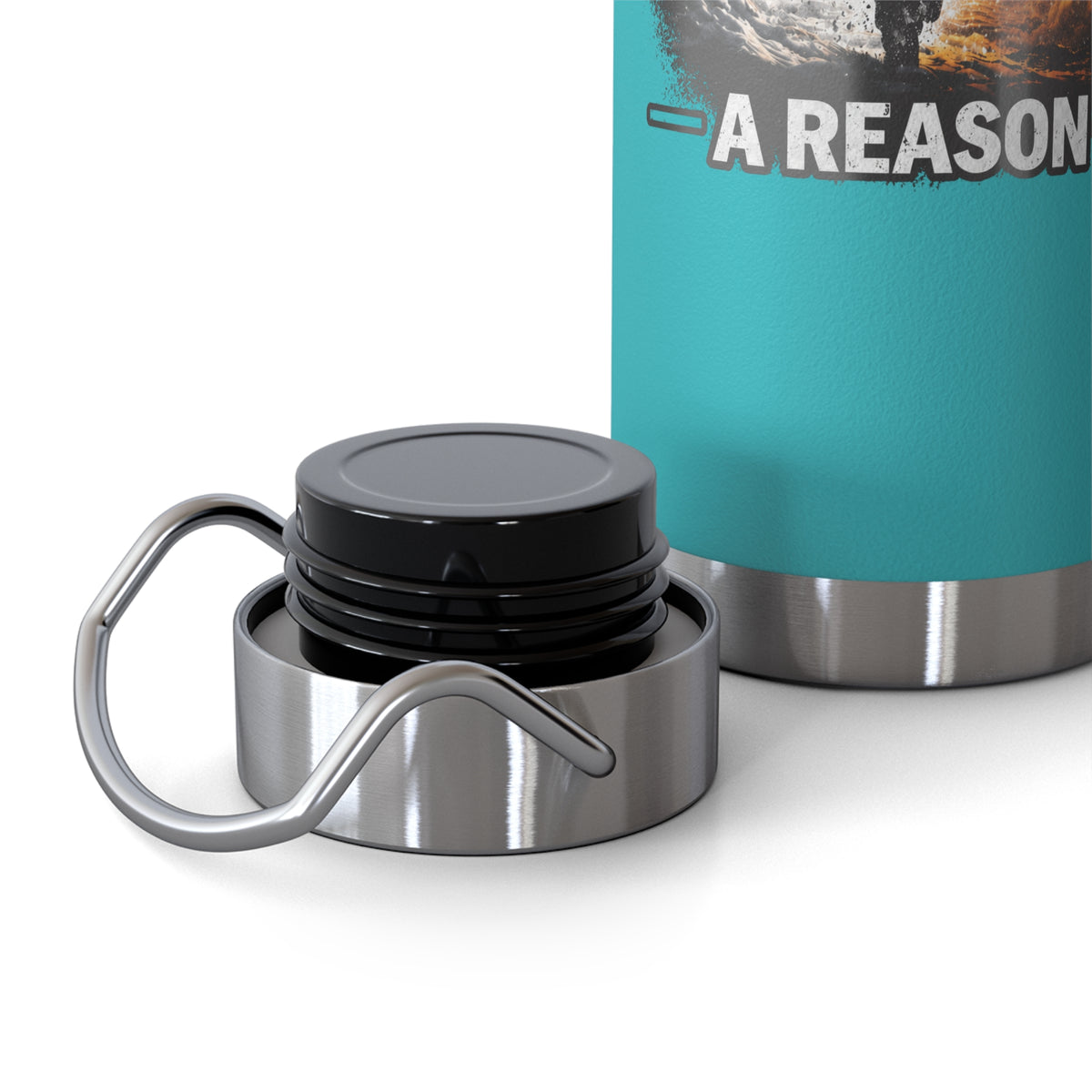 Insulated Water Bottle – "Weather Ain't A Reason" Adventure Stainless Steel 22oz